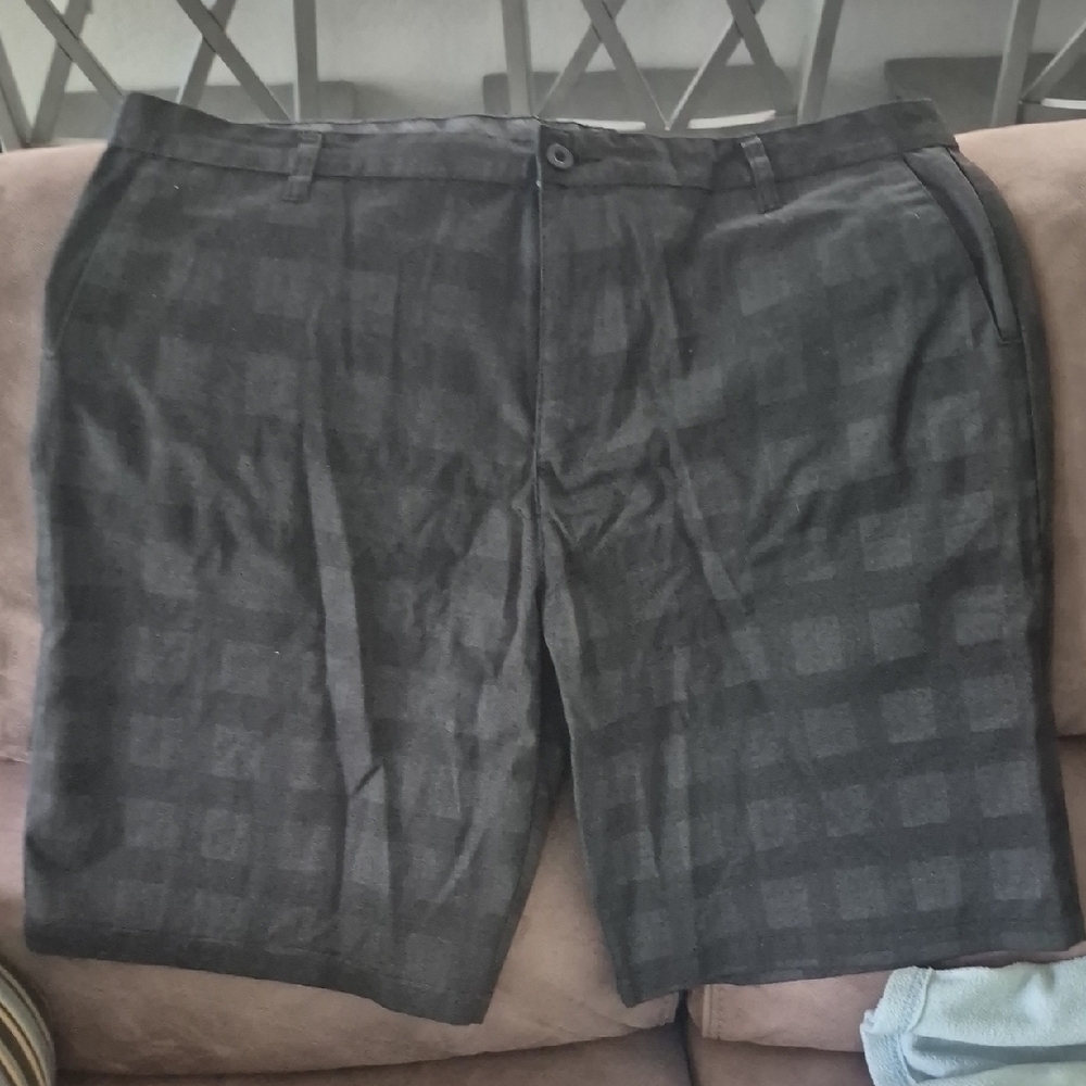Burnside Black Flat Front Shorts